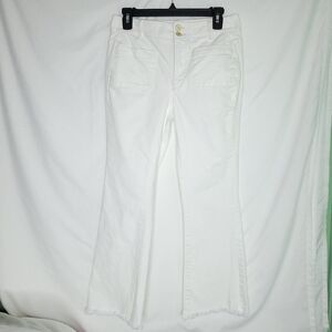 SPARTINA 449 Juliette High Rise Kick Flare Raw Hem Jeans Size 4